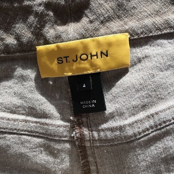 ST. JOHN STRAIGHT LEG ANKLE JEANS WOMENS SIZE 4 GREY - Picture 7 of 7